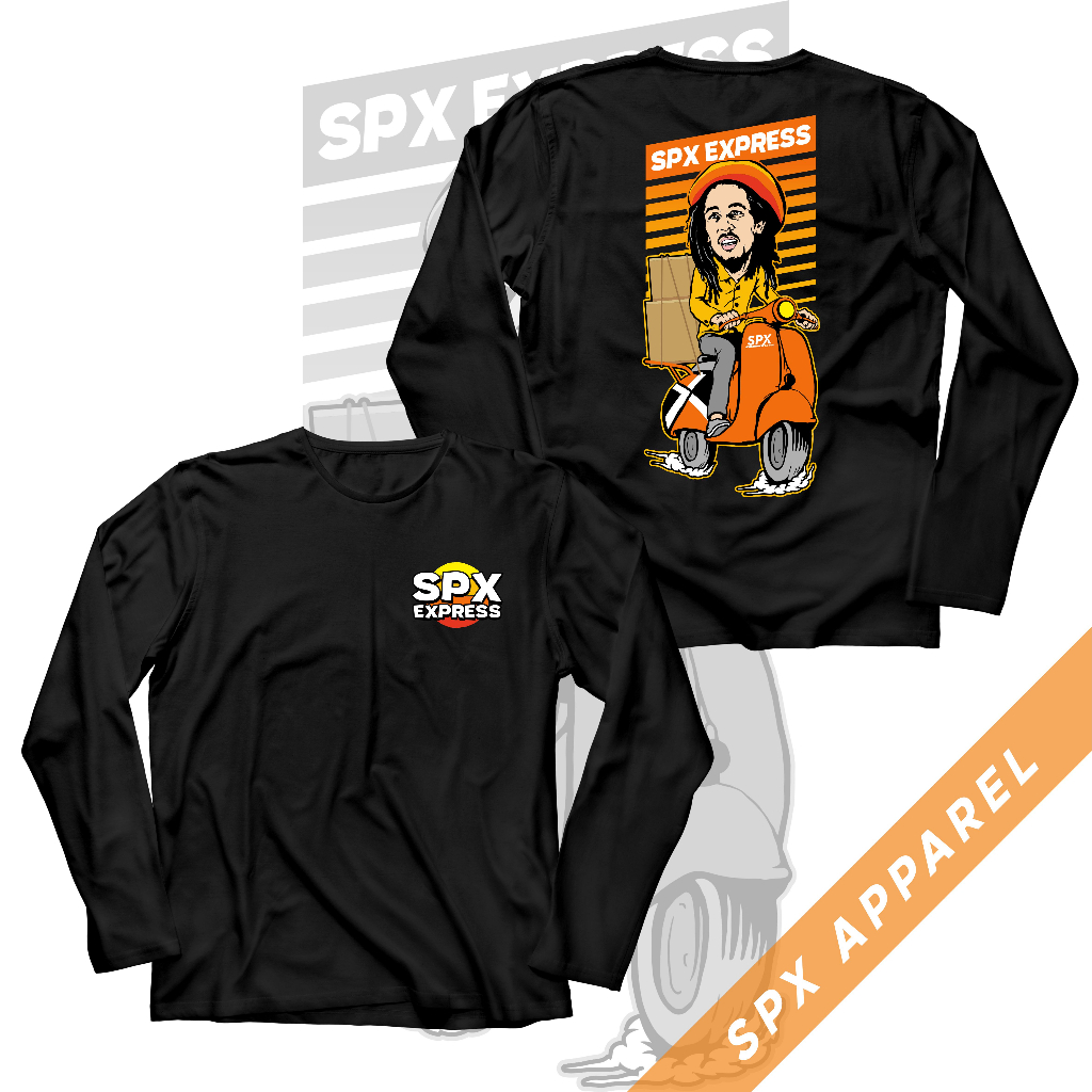 (LENGAN PANJANG) Kaos Kurir SPX Express | Bob Marley