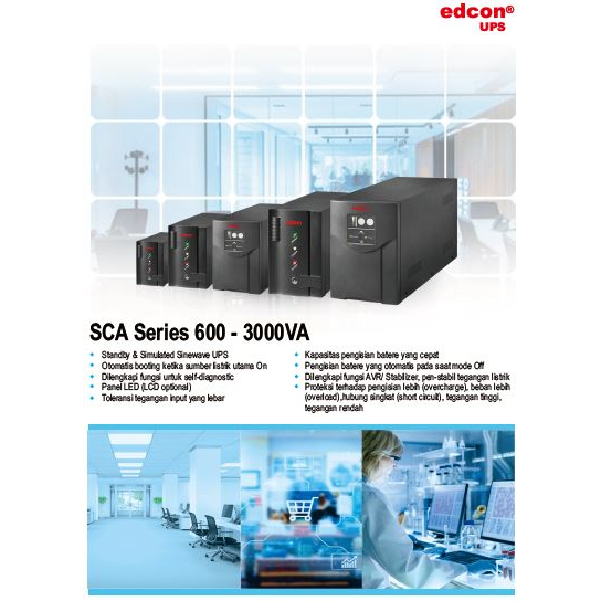 UPS Edcon SCA Series 2 KVA 1200 Watt