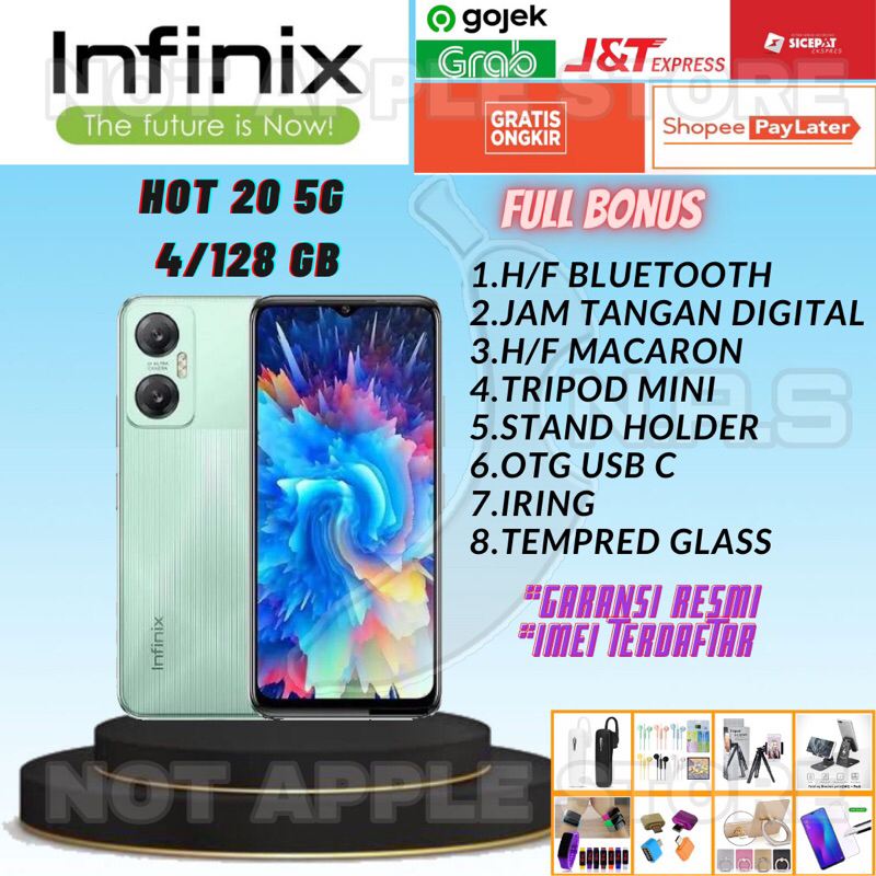 INFINIX HOT 20 5G RAM 4/128GB NEW BARU GARANSI RESMI