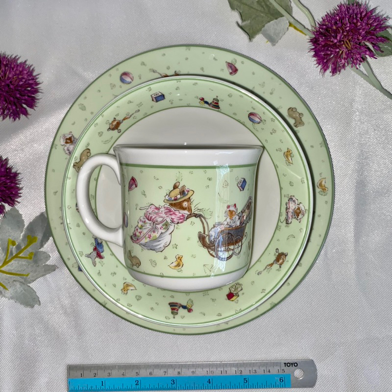 Royal Doulton Baby Series Brambly Breakfast (green / hijau) series Piring makan anak dan bayi