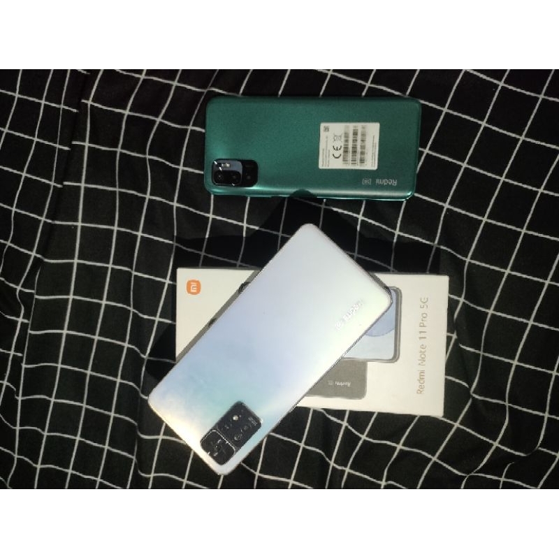 redmi note 11 pro 5g 8/128gb fullset dan redmi note 10 5g hp cas biasa
