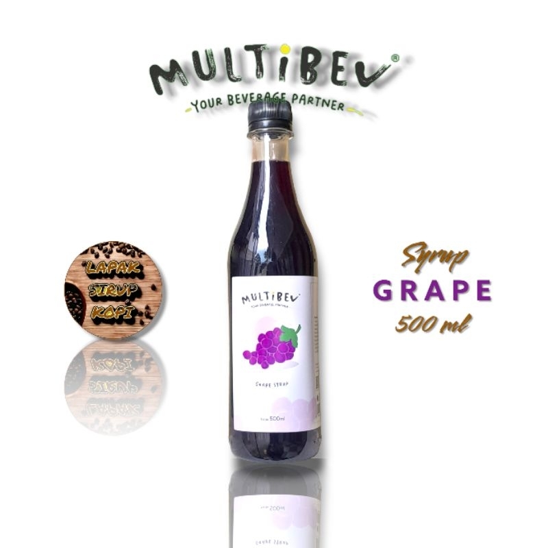 

MULTiBEV - Syrup grape 500 ml - sirup minuman rasa buah anggur