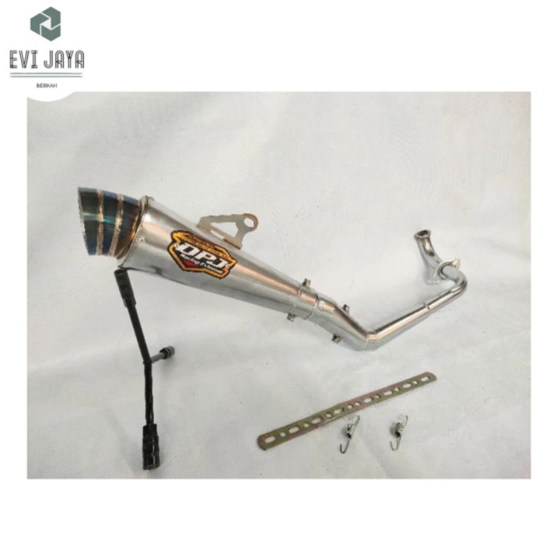 KNALPOT RACING DPJ UJUNG BLUE FUL SET/PNP MOTOR METIC VARIO SCOOPY BEAT MIO DLL