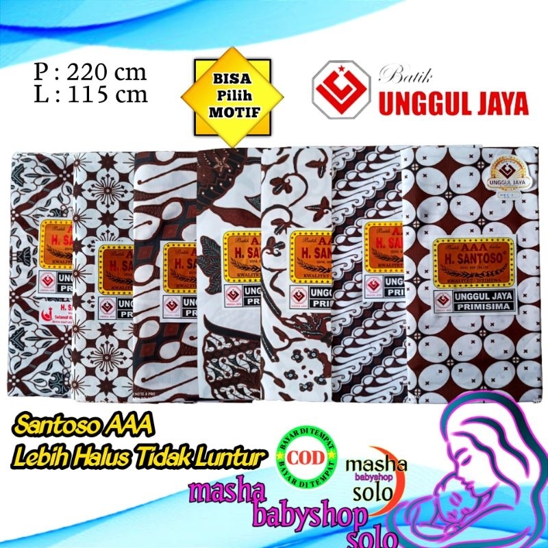 Kain Batik Jarik Kain Panjang H. Santoso AAA Unggul Jaya Primisima