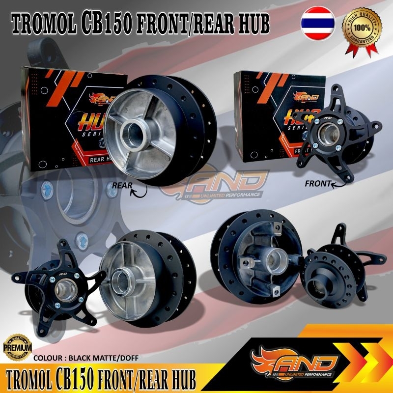 TROMOL AND NEW CB 150 R FI FRONT/ REAR WARNA HITAM