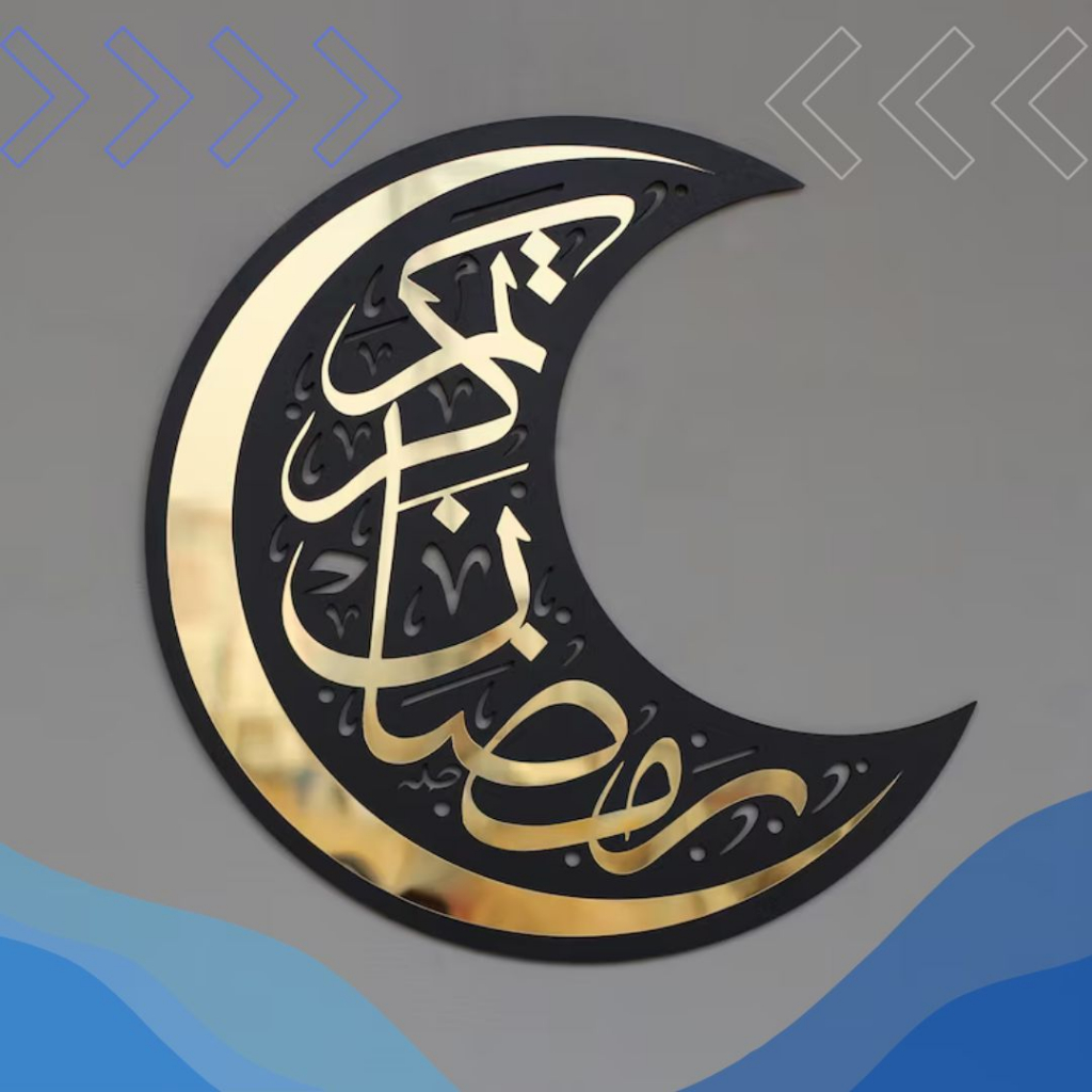 HIASAN DINDING AKRILIK ESTETIK / HIASAN DINDING ISLAMI AESTETIK / DEKORASI RUMAH ISLAMI ESTETIK / PA