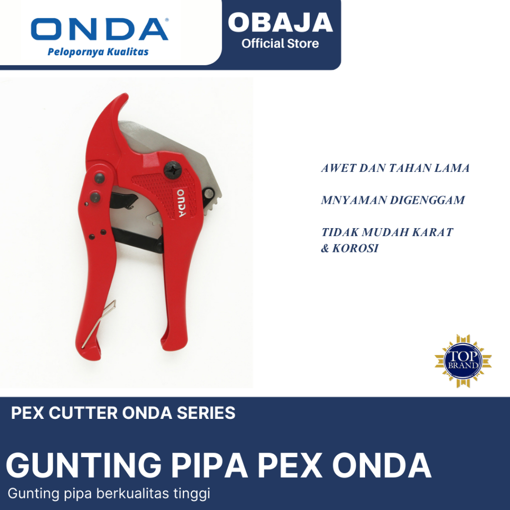 Onda GUNTING PIPA PEX (PEX CUTTER Onda) / PEMOTONG PIPA Air PANAS Onda/ PE-X CUTTER Onda