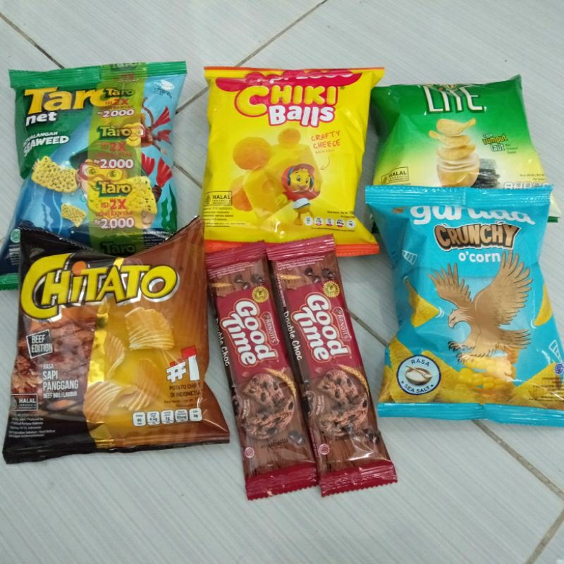 

Snack campuran Snack random nyamil camilan