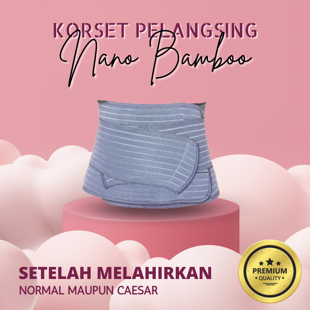 KERATON - Korset Postpartum Postnatal Bamboo Charcoal | Korset Pelangsing Cepat Nano Bamboo Setelah 