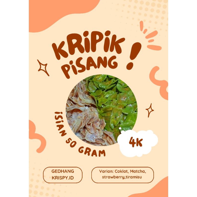 

Kripik pisang LUMER 50gr