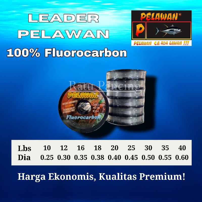 Senar Leader Pelawan Fluorocarbon Murah
