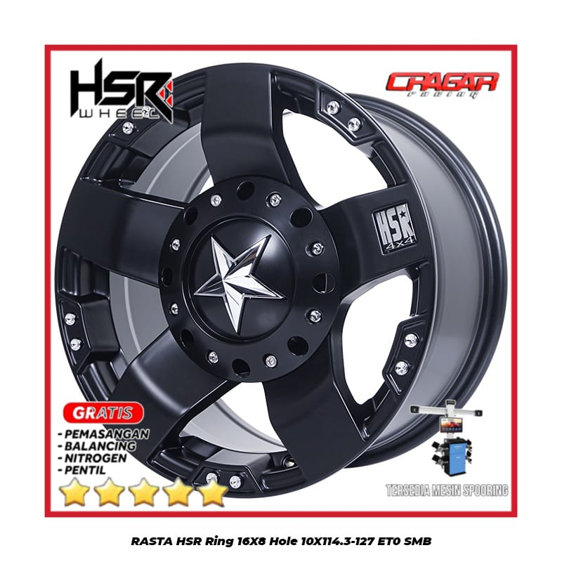 Jual Velg Rush Terios  Dan Innova semi offroad ring 16 r16 HSR Rasta Lebar 8