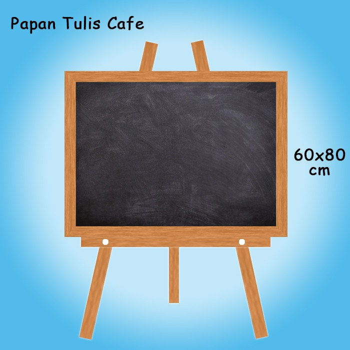 

Paket Papan Tulis Hitam dengan Stand Untuk Cafe dan Wedding Ukuran 60x80cm