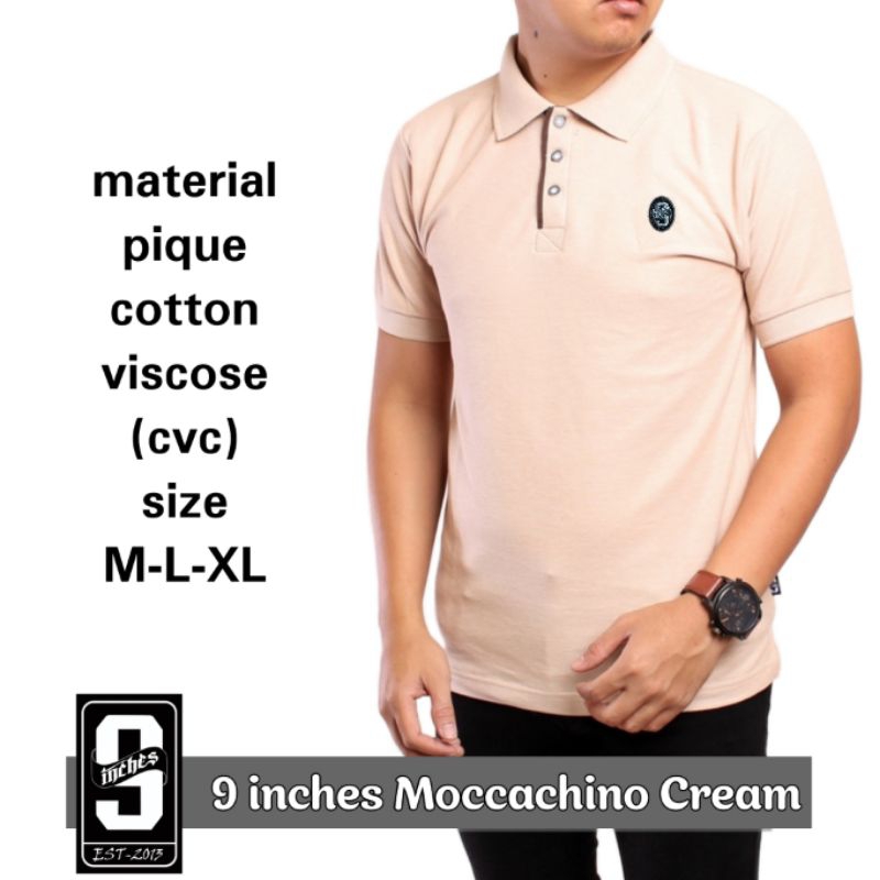 JnS - Kaos Kerah Polo Shirt Pria Lengan Pendek PREMIUM 9 Nine inches Original Cotton Casual Formal