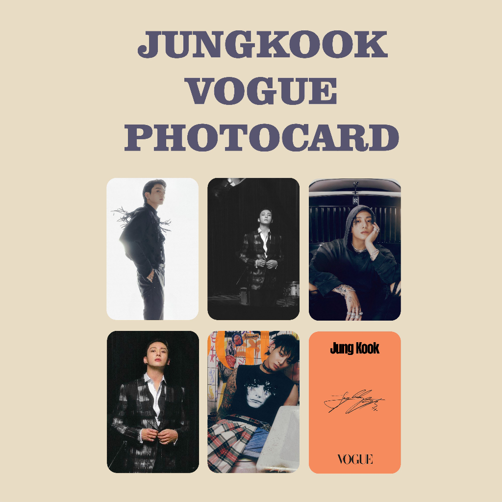 [KUKIRA] Photocard Jungkook Vogue Magazine