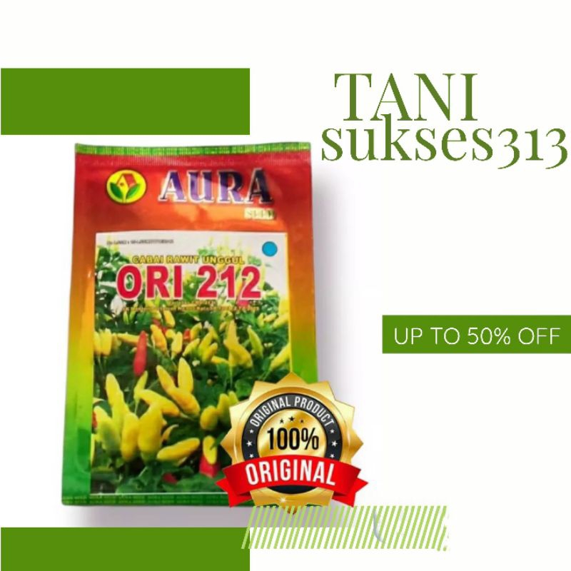 Benih cabe ori 212 kemasan 10gram original pabrik