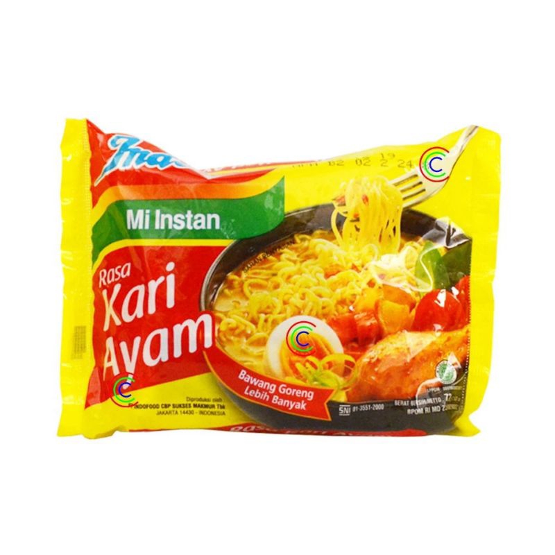 

Indomie Mi Instan Rasa Kari Ayam 6 pcs