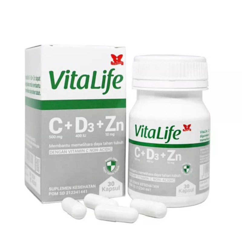 VITALIFE C+D3+Zn 30caps ORIGINAL