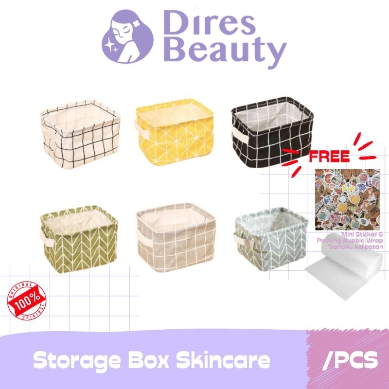 [Free Sticker] Storage Box Medium, Tempat Penyimpanan Skincare