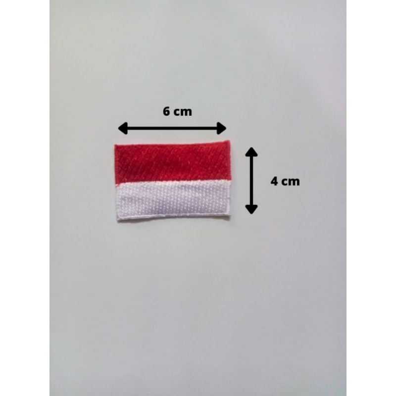 badge bordir merah putih//petch bordir merah putih//Bendera merah putih//logo bordir merah putih//be