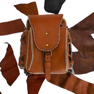 TAS SELEMPANG KULIT WANITA ETNIK RAWIS BERSULAM MOTIF BUAYA