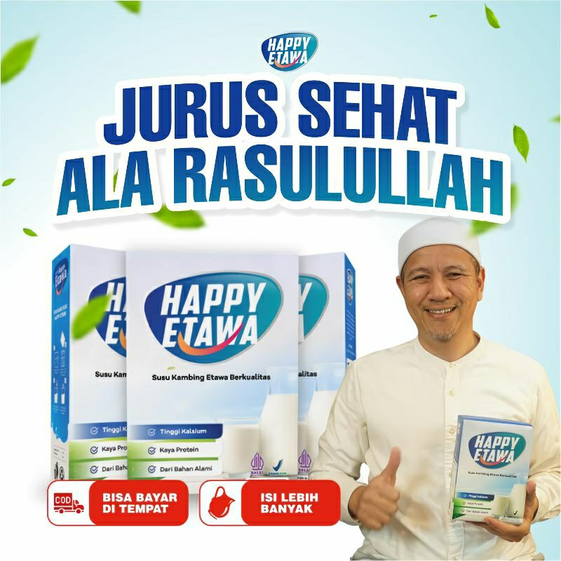 

Susu HAPPY ETAWA – Minuman Kesehatan Yang Sesuai Dengan Sunnah Nabi Halal BPOM Approved Habib Novel Alaydrus | Eliza Official Store