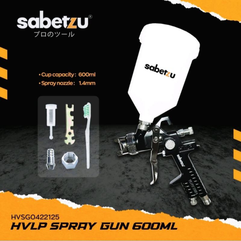 SPRAY GUN HVLP / SPRAY GUN / CAT ANGIN SABETZU 600 ML
