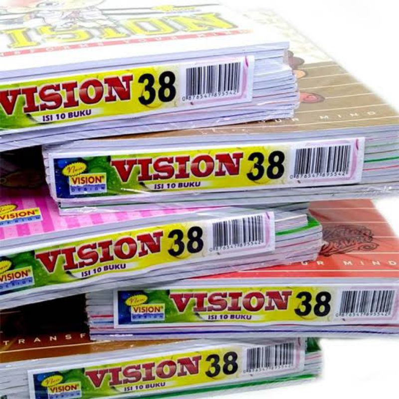 

Buku vision 38 lembar 1 pak isi 10 buku