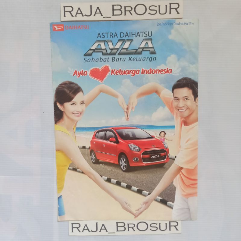 Poster brosur katalog leaflet Daihatsu Ayla 2014