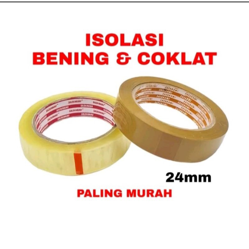 

LAKBAN 24MM 72 YARD LAKBAN COKLAT lakban isolasi