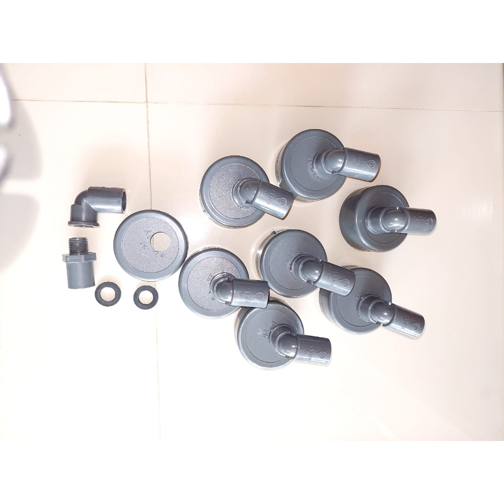 Tutup pipa hidroponik ukuran 2 1/2 inch / 2,5 inch