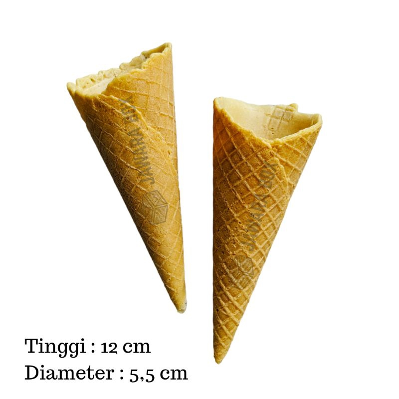 Waffle Cone Eskrim Contong Eskrim Tinggi 12cm Contong Eskrim Waffle Eskrim