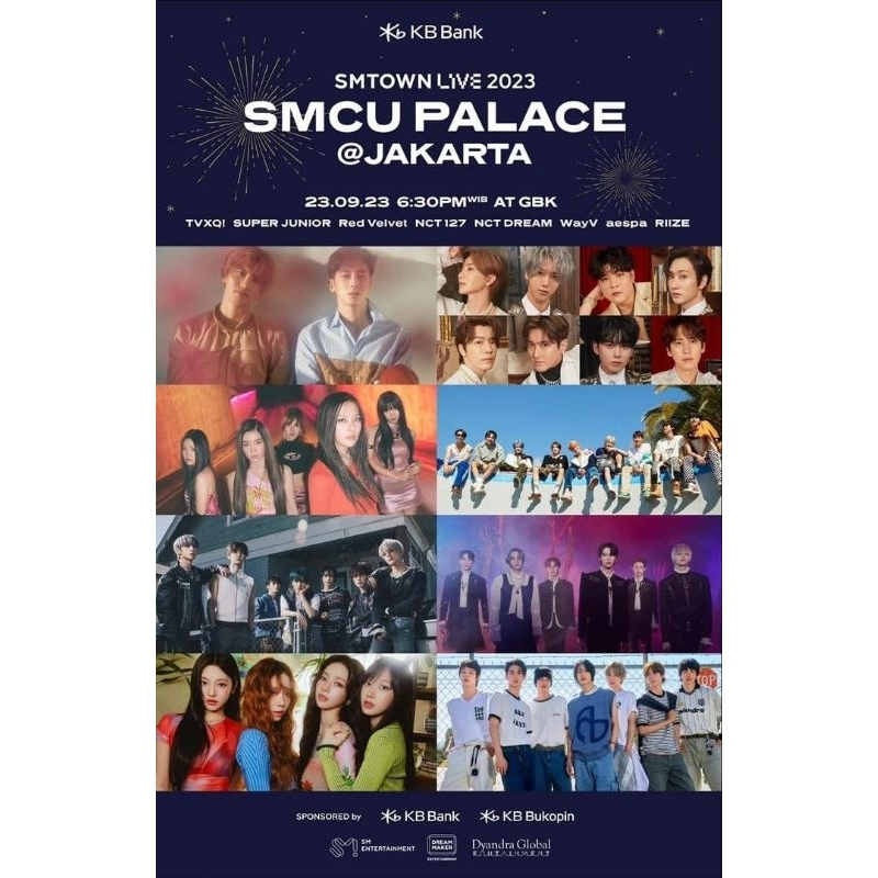 WTS TIKET KONSER SMTOWN LIVE 2023 SMCU PALACE JAKARTA CAT 1D + FREEBIES