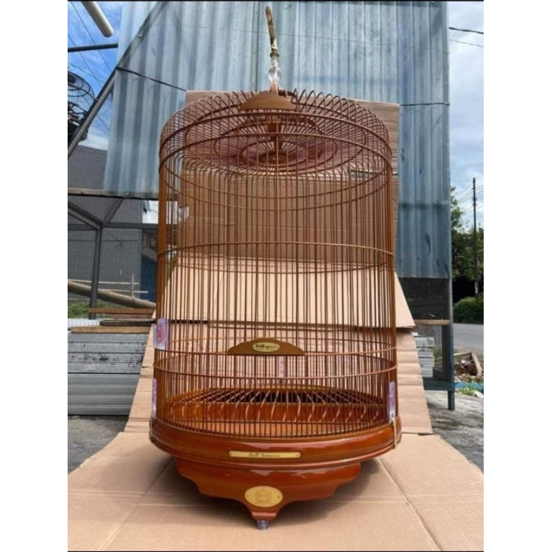 SANGKAR MURAI BNR NATURAL PVC NO 2 KOMPLIT//AKSESORIS