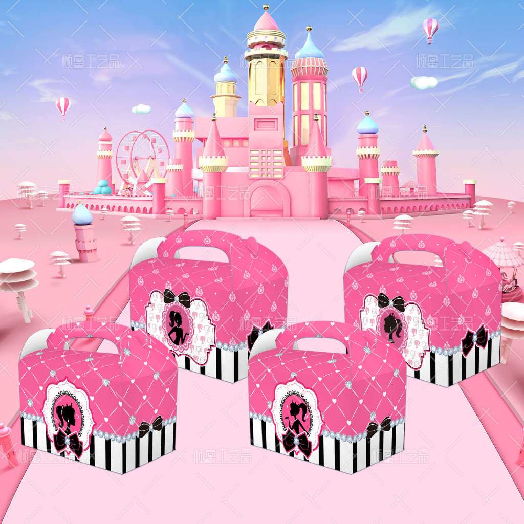 

BOX KOTAK SOUVENIR KEMASAN CANDY PERMEN KUE KOTAK COKLAT KADO PESTA ULANG TAHUN MOTIF BARBIE