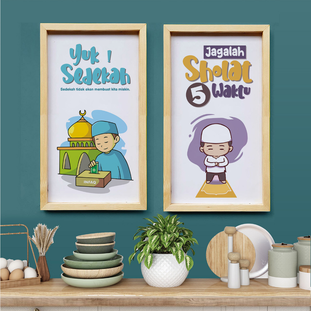wall decor hiasan dinding anak / Pajangan Dinding kamar anak anak islami