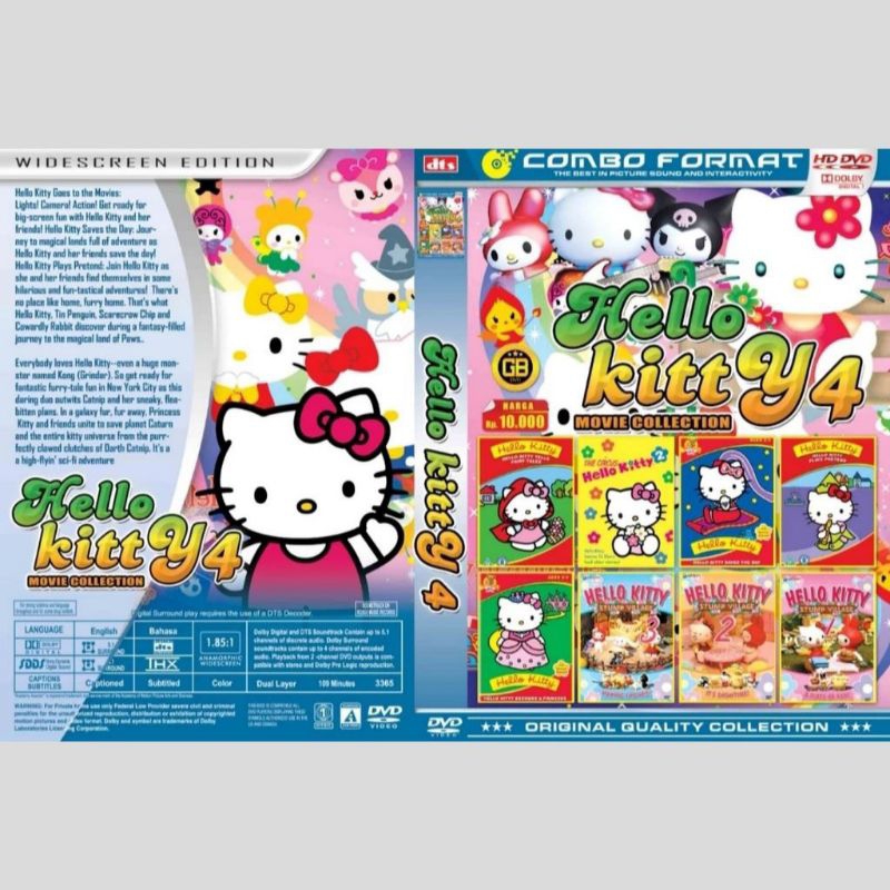 Kaset Koleksi Film Kartun Anak Anak Hello Kitty Vol 4