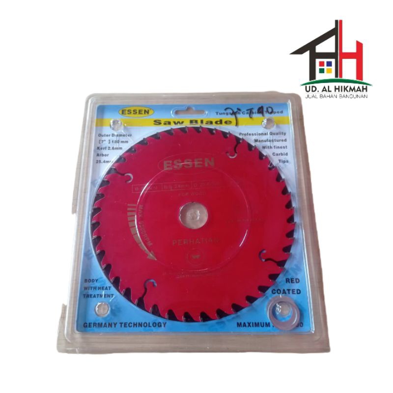 Mata Circular Saw Gergaji Kayu 7"x40T Essen CIRCULAR SAW BLADE