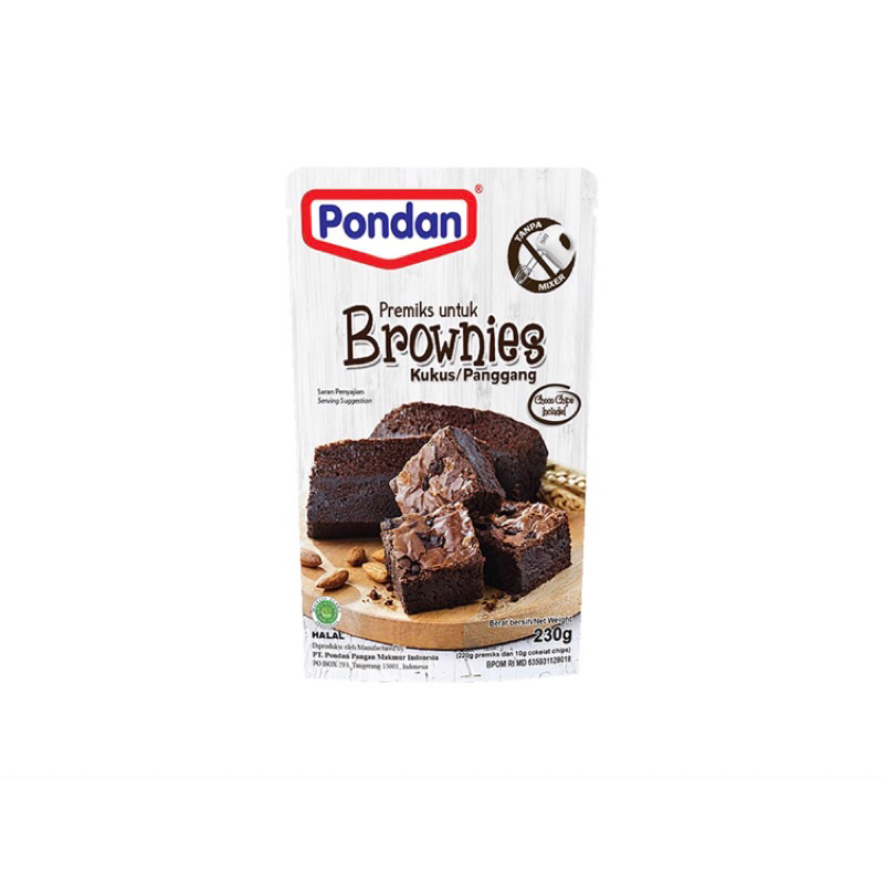 

Pondan premiks Brownies kukus panggang 230g