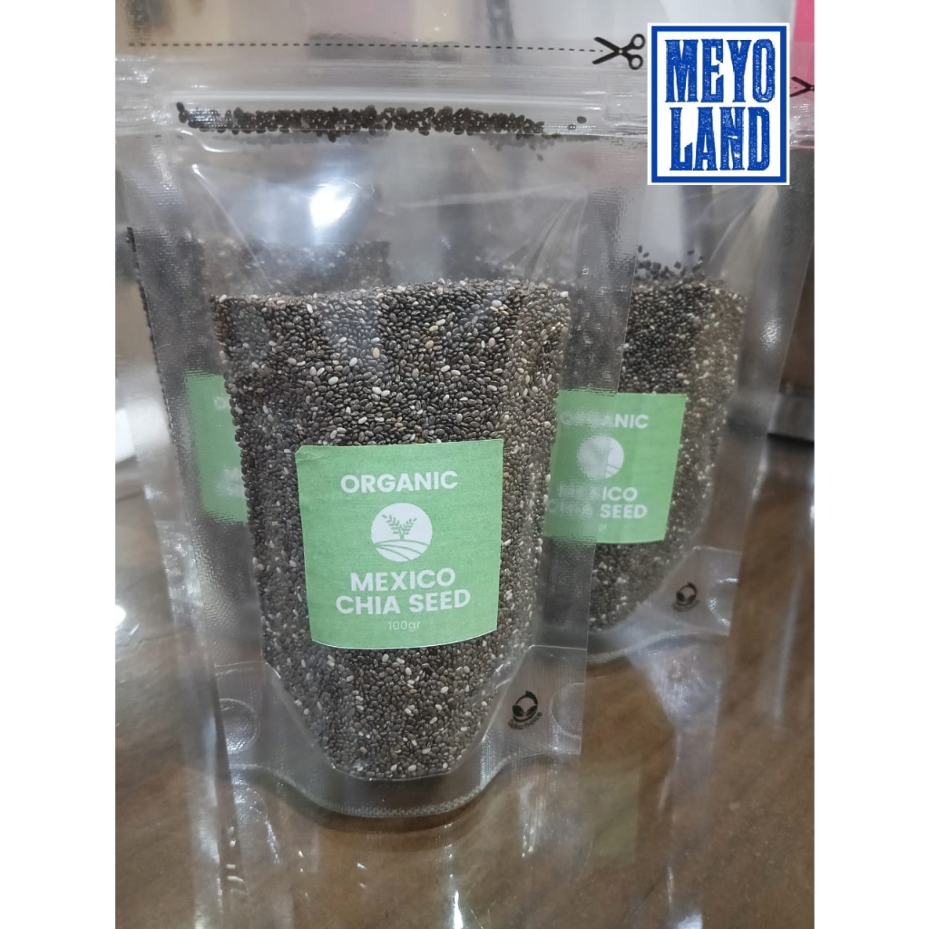 

Black Chia Seed Mexico Organic 100 Gr PREMIUM 100gr Biji Diet Cia Seeds Hitam