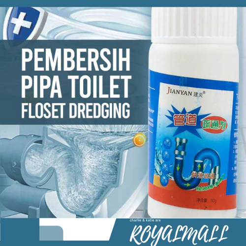 Pembersih Pipa Toilet Floset Dredging / Cairan Serbuk Bubuk Obat Pembersih Penghancur Pelarut Pipa S