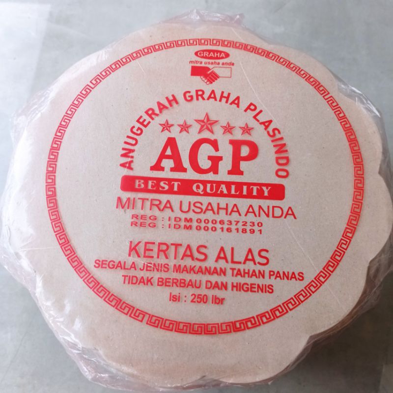 kertas nasi bunga bulat 250 lembar