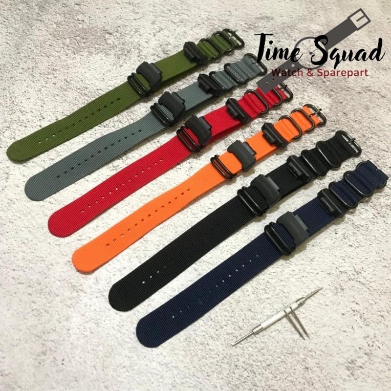 Strap Nato Zulu Untuk Casio Gshock Lug 16mm