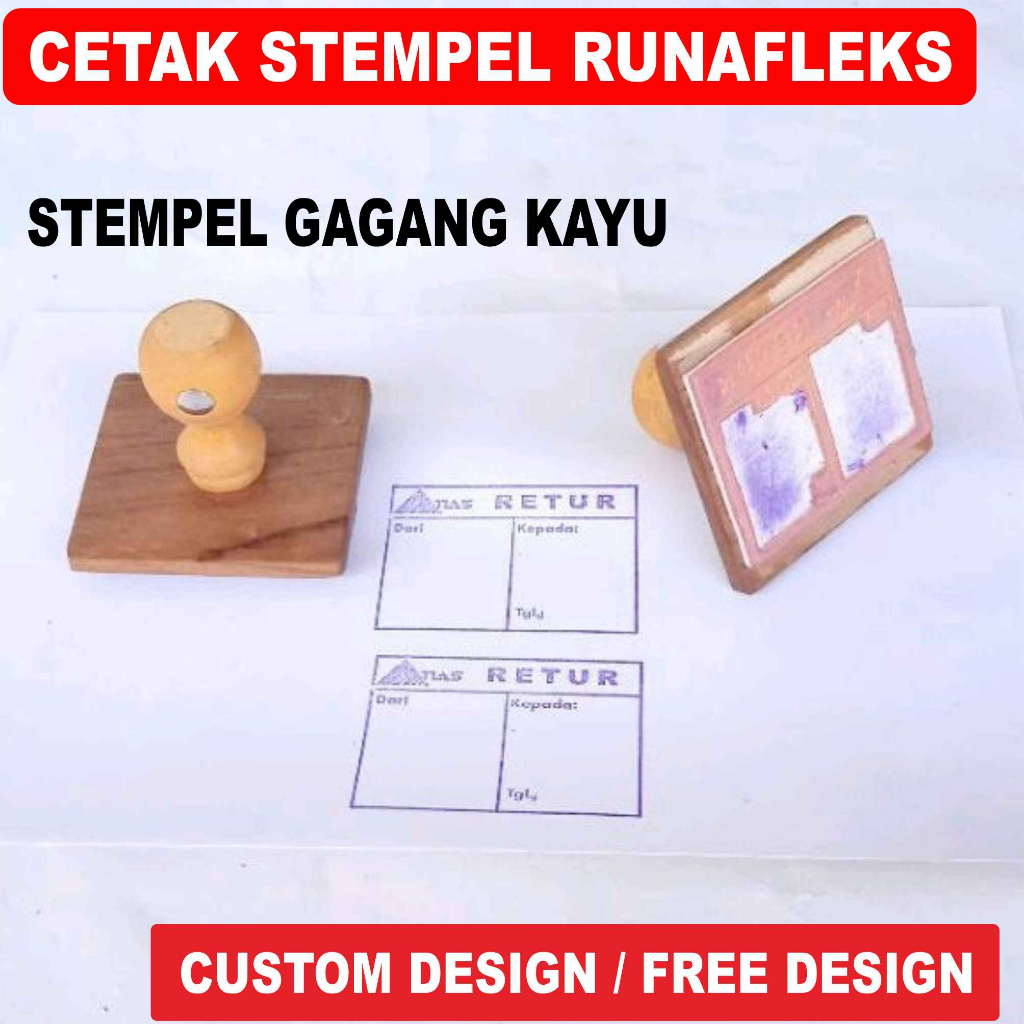 

Stempel Legalisir Runafleks Gagang Kayu Custom
