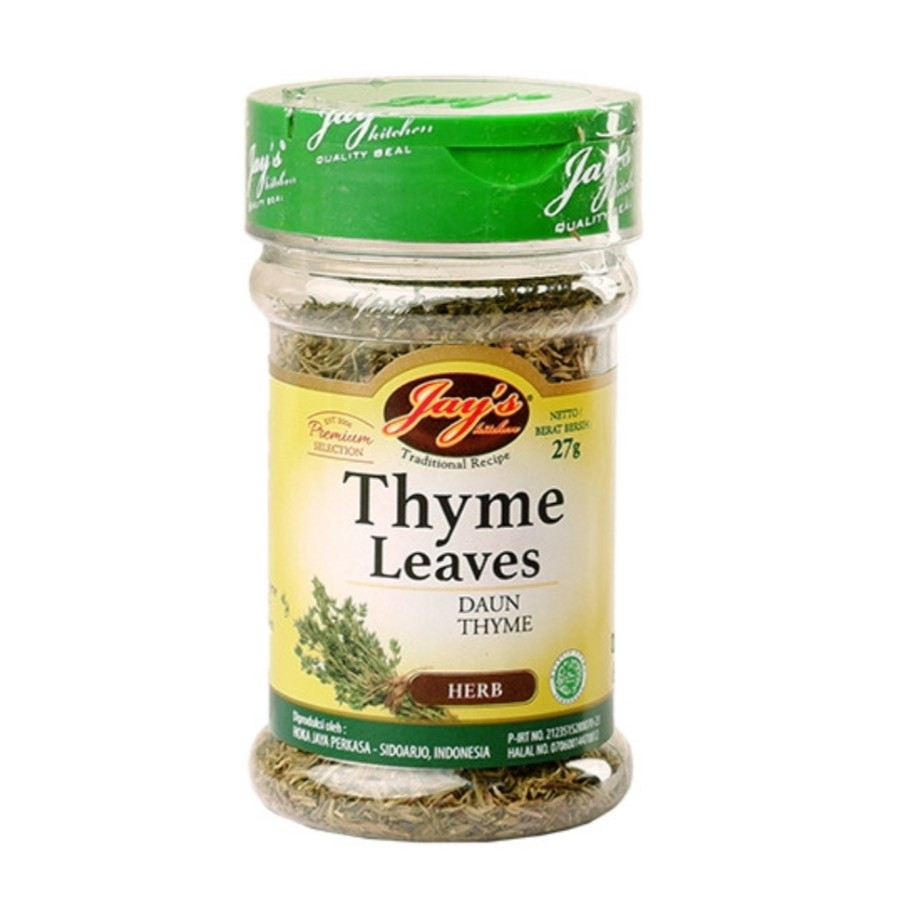 

JAYS THYME LEAVES/TYME DAUN KERING 27GR DALAM BOTOL