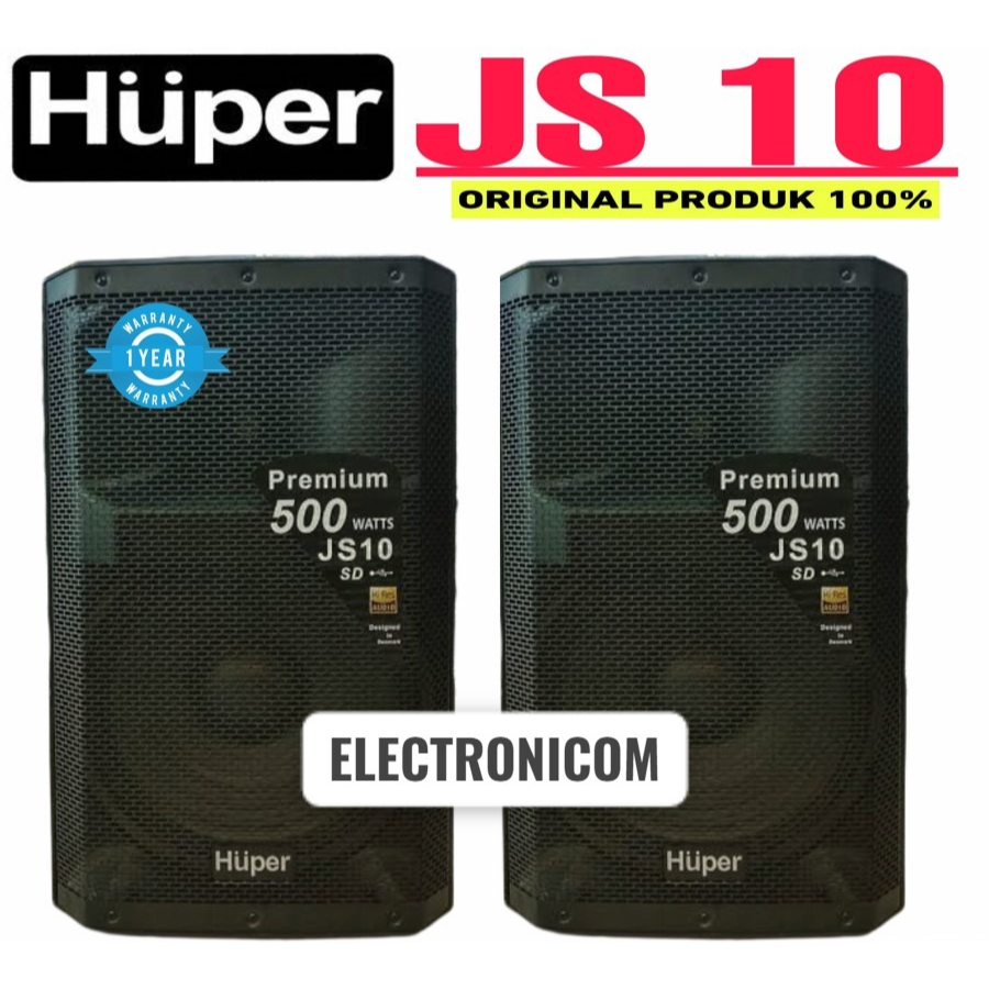 BISA COD speaker aktif huper premium js10 500 watt huper js10 original