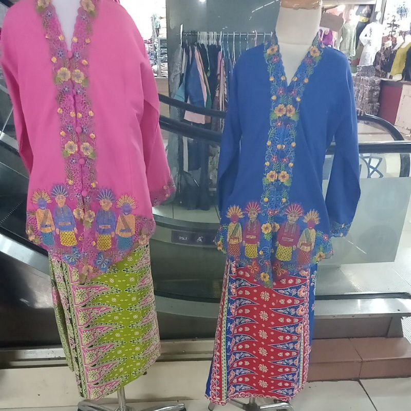 ATASAN KEBAYA ENCIM BETAWI // KEBAYA ANAK-ANAK 5_14 TAHUN//MOTIF ONDEL-ONDEL JAKARTA//KEBAYA ADAT//K