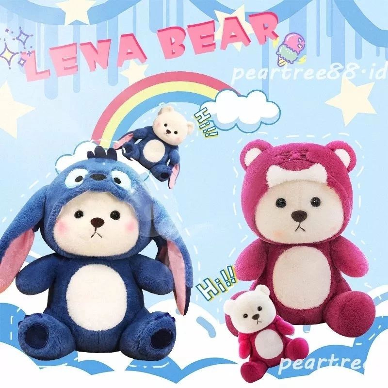 	 boneka bear custom Dino&Rabbit 30cm,, boneka murah meriah&lucu2	