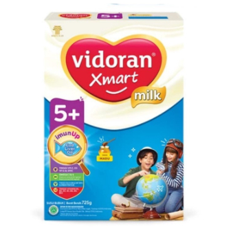 VIDORAN Xmart 5+ Madu 700gr Susu Formula Anak 5-12 Tahun