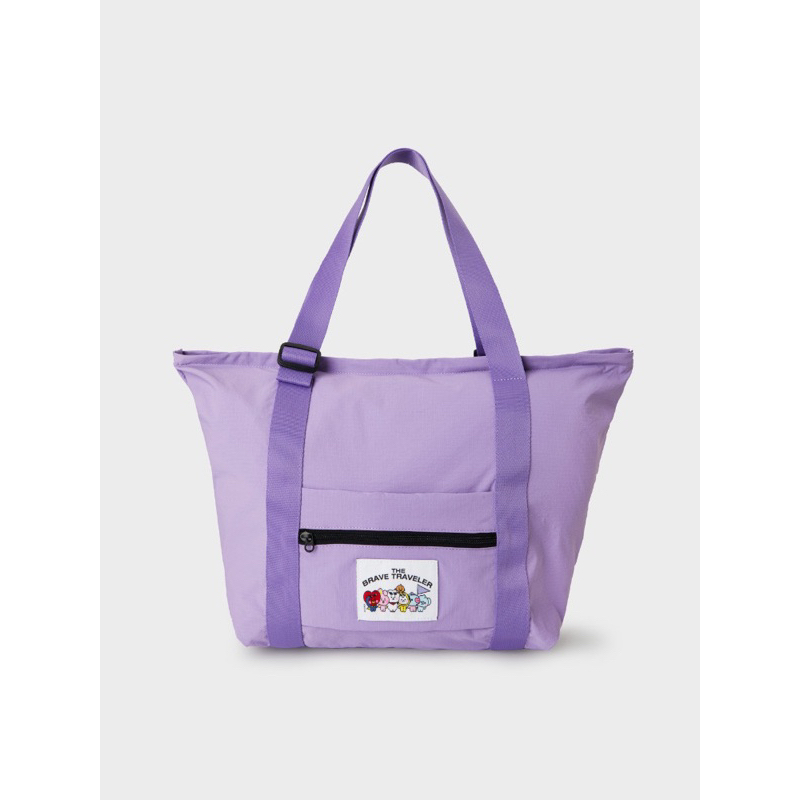(PO KOREA) LINE FRIENDS BT21 BABY TRAVEL BAG FOLDABLE SHOULDER BAG OFFICIAL MERCHANDISE